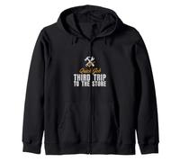 Handyman Humor - Quick Job Third Trip To The Store Zip Hoodie