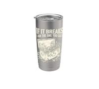 Handyman If It Breaks Call Me Mechanic Stainless Steel Insulated Tumbler