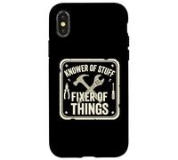 Handyman Mechanic Dad Knows Things Fixer of Stuff Case for iPhone X/XS