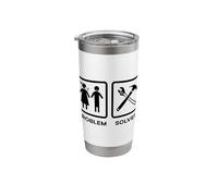 Handyman Problem Solved Craftsman Tools Workshop Hobby Stainless Steel Insulated Tumbler