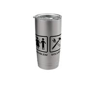Handyman Problem Solved Craftsman Tools Workshop Hobby Stainless Steel Insulated Tumbler