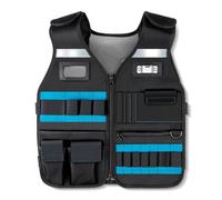 Handymen Breathable Mesh Tool Vest with Reflective Features Multiple Pockets for Tool Organization Site Engineers Vest