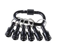 Handymen Essential Keychain Bit Holder, 1/4inch Hexagonal, 1 Set