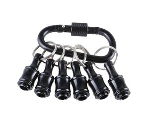 Handymen Essential Keychain Bit Holder, 1/4inch Hexagonal, 1 Set