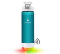 HANDYSPRING - Smart Water Bottle with Reminder to Drink Water - Lights and Sound (switchable) Spout Hydrate Glow Bottle 26 oz, Track Your Sips, Smart Hydration Reminder clear water bottle (green)