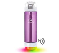 HANDYSPRING - Smart Water Bottle with Reminder To Drink Water, Lights And Sound, Water Intake Tracker, Rechargeable, Tritan Plastic w/Straw, Gifts For Women, Men, Mom, Dad, Her, Him 26 Oz (purple)