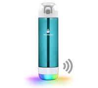 HANDYSPRING - Smart Water Bottle with Reminder To Drink Water, Lights And Sound, Water Intake Tracker, Rechargeable, Tritan Plastic w/Straw, Gifts For Women, Men, Mom, Dad, Her, Him 26 Oz(GREEN)