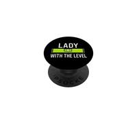 Handywoman Female Builder Fix It Myself DIY Queen Drill Tee PopSockets Adhesive PopGrip