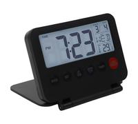 HANELREEZD Foldable Travel Alarm Clock Portable Small Digital alarm clock
