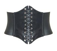 HANERDUN Women's Corset Belts Retro Wide Waspie Elastic Lace-up Waist Belt | Corset Belt, Chunky Belts, Renaissance Corset, Pirate Corset, Underbust Corset, Vintage, Elastic, Lace Up, Adjustable