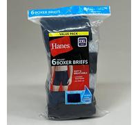 Hanes Men's Tagless Boxer Briefs, 6 Pack-Assorted, XXLarge (Pack of 6)