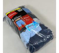 Hanes Men's ComfortSoft Underwear, Soft Knit Moisture-Wicking Jersey Boxers, Multi-Packs Available Shorts, Assorted-6 Pack, XL (Pack of 6)