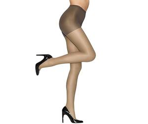 Hanes Alive Women's Full Support, Control Top, Reinforced Toe Pantyhose, Town Taupe, A