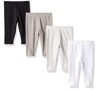 Hanes Baby Boys Leggings, Ultimate Flexy Knit Pants Girls, 3-Pack, Greys/Black, 12-18 Months