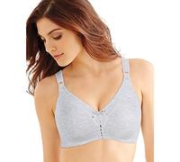 Bali Women's Double Support Cotton Stretch Wire-Free Bra, Heather Grey, 42DD