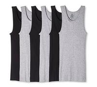 Hanes Best Tagless Ring Spun Cotton Tank Tagless A-Shirts 6-Pack