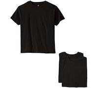 Hanes Big Boys' Essentials Short Sleeve T-Shirt Value Pack (3-Pack), Black, XL