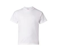 Hanes Big Boys' Essentials Short Sleeve T-Shirt Value Pack (6-Pack), White, Large, White, L