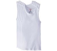 Hanes Boys' 5 Pack Ultimate ComfortSoft Tank, White, L