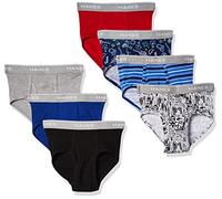 Hanes Boys' Comfort Flex Waistband Briefs Multiple Packs Available (Assorted/Colors May Vary), 7 Pack - Assorted, L