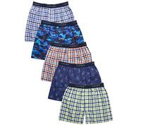 Hanes Boys Comfort Flex Woven Boxer 5-Pack, S, Assorted