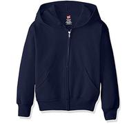 Hanes Boys' Eco Smart Zip Hoodie, Navy, XL