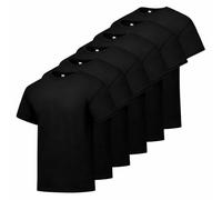 Hanes Boys' Essentials Short Sleeve T-Shirt Value Pack, 3 Or 6-Pack, Black-6 Pack, M (Pack of 6)