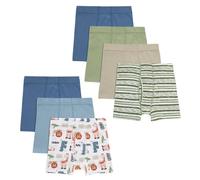 Hanes Boy's Organic Cotton, Pure Comfort Boxer Brief Underwear for Toddlers, Multipacks, Blue, White, Green, Beige, 4-5 Jahre (Pack of 7)