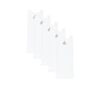 Hanes Boys Tank Undershirt, EcoSmart Cotton Shirt, Multiple Packs Available Base Layer Top, White, L (Pack of 5)