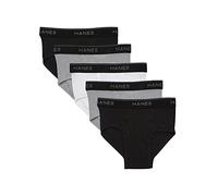 Hanes Boys Ultimate Dyed Briefs With ComfortSoft Waistband 5-Pack, L, Assorted