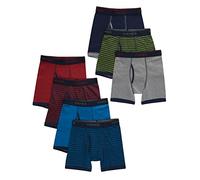 Hanes Men's Boys Boxer Briefs Pack, Cool Comfort Tagless Underwear, 7-Pack, Assorted, Small, Assorted, S