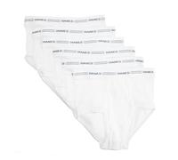 Hanes Boys' Underwear, Boys' White Briefs, 100% Cotton Underwear for Boys, No Ride-Up Boys' Briefs, 6-Pack, 6 Pack - White, S