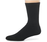 Hanes Classics Men's Black Cushion Crew - Black - Size 6-12