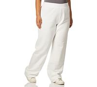 Hanes Women's EcoSmart Fleece, Open Bottom Sweatpants, Regular & Petite Sizes, White, Large