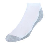 Hanes Cushioned X-Temp, Moisture-Wicking No-Show Socks for Men, 12-Pair Pack, Shoe Sizes 6-12, White, White