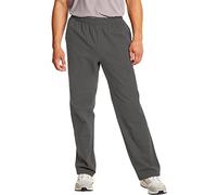 Hanes Essentials Sweatpants, Men’s Cotton Jersey Pants with Pockets, 33”, Charcoal Heather, Small