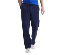 Hanes Essentials Sweatpants, Men’s Cotton Jersey Pants with Pockets, 33”, Navy, Large
