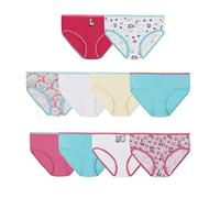 Hanes Girls and Toddler Underwear, Cotton Knit Tagless Brief, Hipster, and Bikini Panties, Multipack (Colors May Vary), Briefs - Assorted - 10 Pack, 12