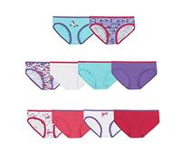 Hanes Girls' and Toddler Underwear, Cotton Knit Tagless Brief, Hipster, and Bikini Panties, Multipack (Colors May Vary), Assorted, 8 (Pack of 10)