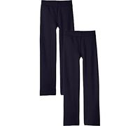 Hanes Girls Open Leg Fleece Sweatpant (2-Pack), Navy, S