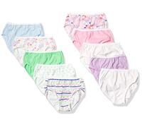 Hanes Girls' Toddler 10-Pack Brief, Assorted, X-Small (Pack of 10)
