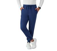 Hanes Men's Healthcare, Scrub Joggers, Moisture-Wicking & Odor Control, Multiple Pockets Medical Pants, Athletic Navy, Small