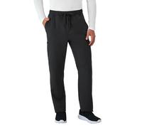 Hanes Men's Healthcare, Scrub Pants, Moisture-Wicking & Odor Control, 5 Pockets Medical, New Ebony, Medium