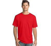 Hanes Men`s 5.2 oz Heavyweight Short Sleeve T-Shirt, XL, Athletic Red