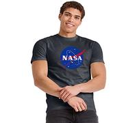 Hanes Men`s Graphic Tee, 2XL, NASA Meatball/Slate Heather