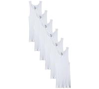 Hanes Men’s Ribbed Tank, Cotton Undershirt Tank, 6-Pack, White, 3XL