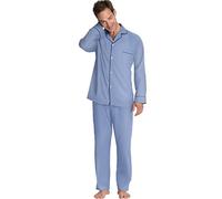 Hanes Men`s Woven Pajamas, 4XL, Medium Blue