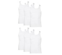 Hanes Men's 372ap6 tank top and cami shirts, 6 Pack - White, M UK