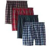 Hanes Men's 4-pack Freshiq Assorted Plaid With Comfortflex Waistband4? Freshiq ?????? ?? ??? ???? ? boxer shorts, Assorted Tartan Plaid, XL UK