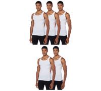 Hanes Men's 5-Pack ComfortBlend Tank with FreshIQ White Medium